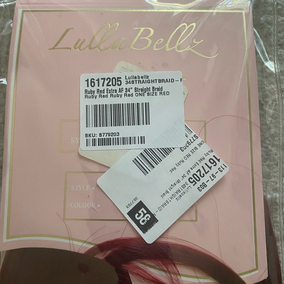NWT Lullabellz 34” Ruby Red Braid - Picture 7 of 8